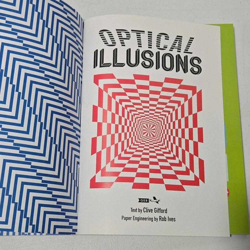 Optical Illusions Clive Gifford Rob Ives 50 Hands-On Models Activity Book STEM